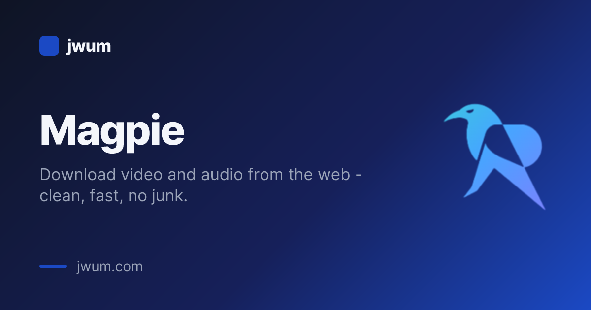 Magpie - Firefox download video and audio from the web screenshot 1